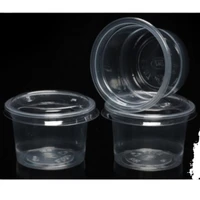100pcs 1oz plastic portion cups clear portion container with lids for jelly yogurt mousses plastic food containers disposable