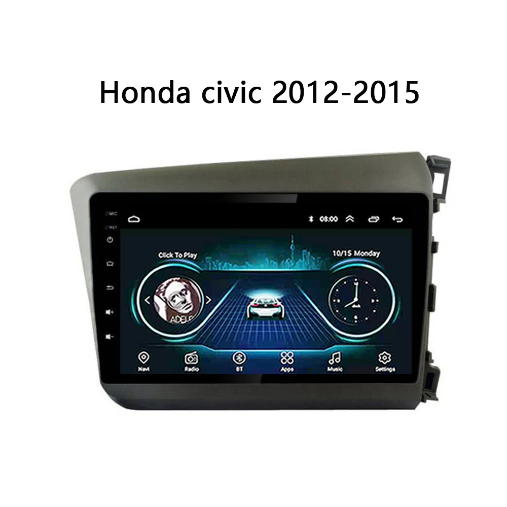 Автомобильное радио для Honda civic 2012 2015 центральный мультимедийный плеер Android 8 1 GPS