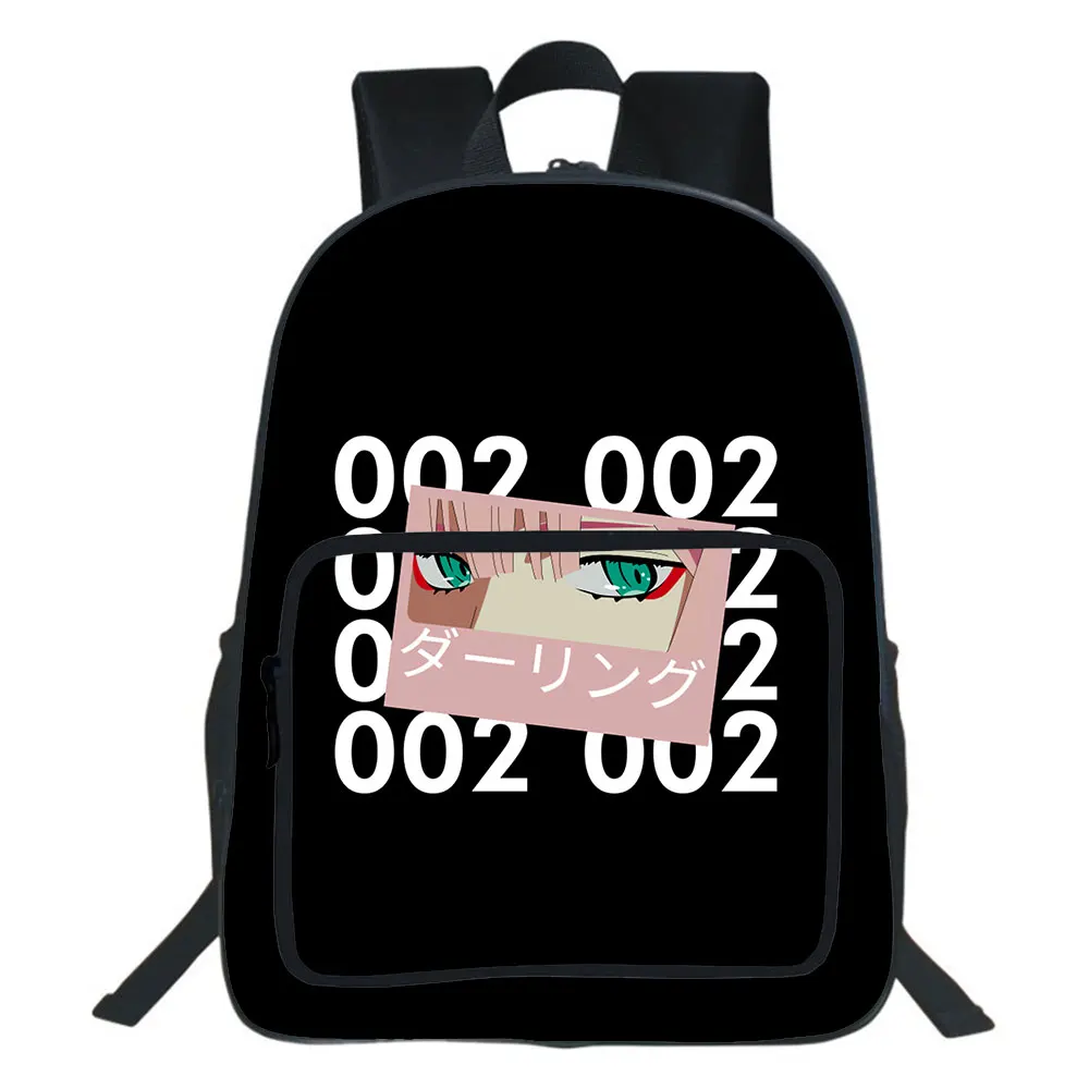 

Darling In The Franxx Backpack Boy Girl Bag Anime ZERO TWO Bookbag Teen Backpack Children Casual Fashion Knapsack School Bags