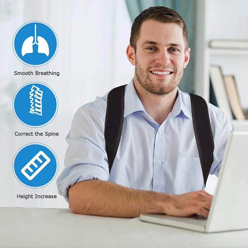 Унисекс Корректор осанки здоровья многослойное украшение на шею в позвоночника