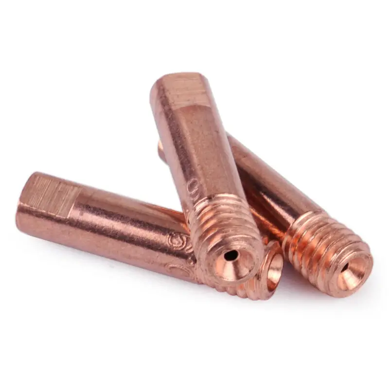 

20pcs Gas Nozzle 24x5mm Copper Gold Replacement For MB-15AK MIG/MAG Metalworking Torch Durable
