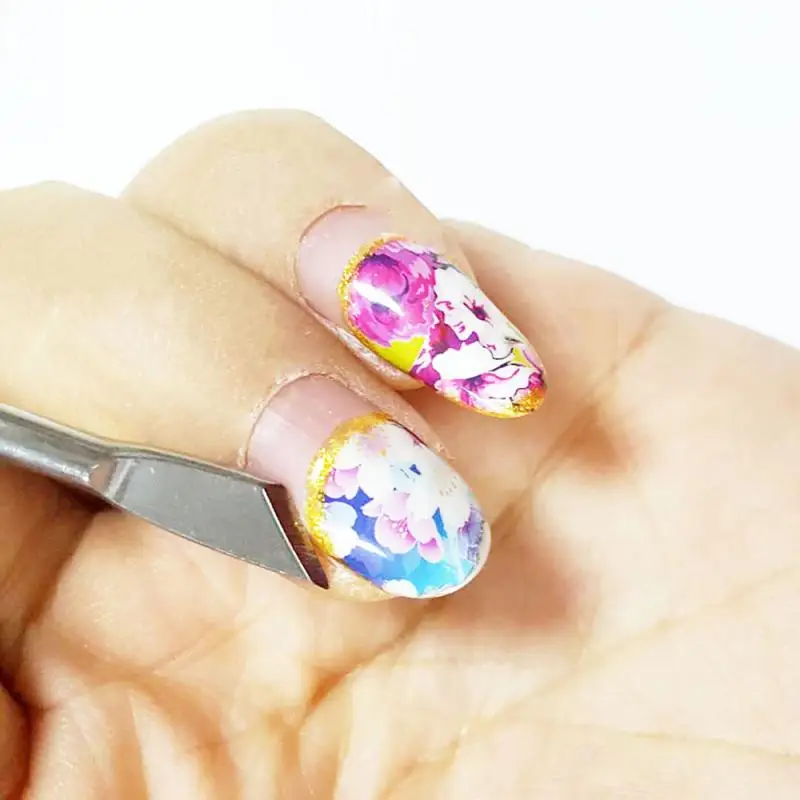 Двухсторонний инструмент для удаления кутикулы из нержавеющей стали