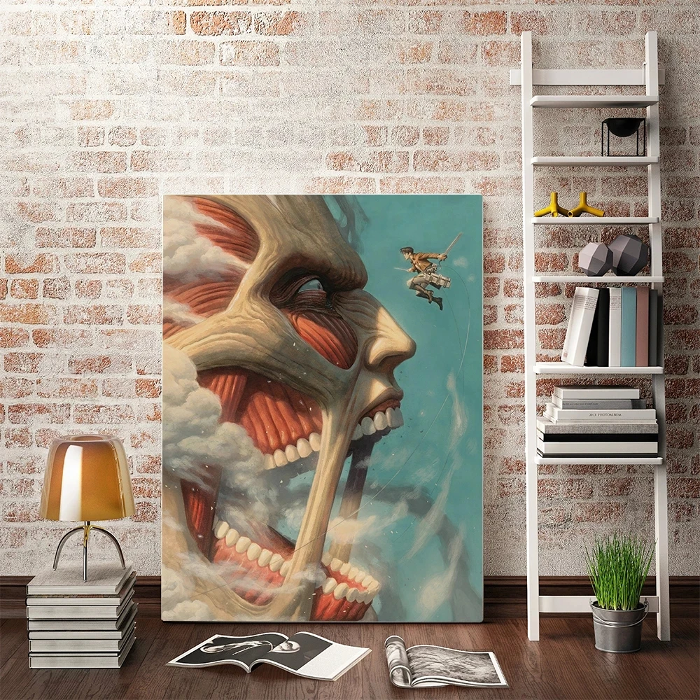 

Attack On Titan Poster Japanese Anime Canvas Hd Printed Painting Wall Art Picture Home Decor Modular Frame Modern Living Room