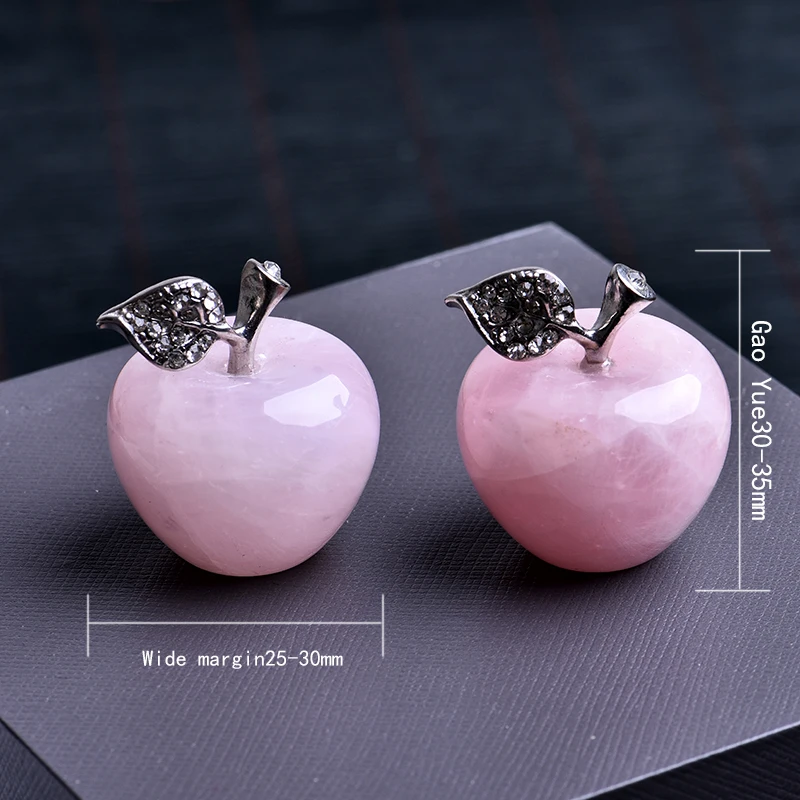 

1PC natural rose quartz pink apple can be used for couple decorations home home decoration study room decoration DIY gift