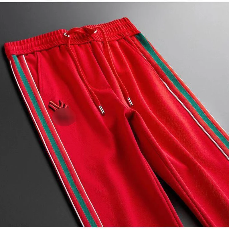 

2020 spring thin side stripe sports casual pants trousers for men and women trendy feet slim pants sweatpants