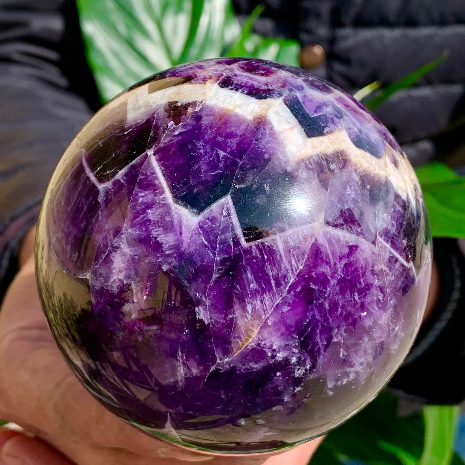 

Natural Dream Amethyst Ball Quartz Crystal Healing Sphere reiki Decor 1PC