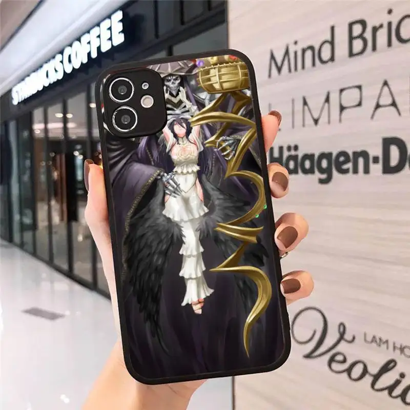 

Overlord Phone Case Matte Transparent for iPhone 7 8 11 12 s mini pro X XS XR MAX Plus cover funda