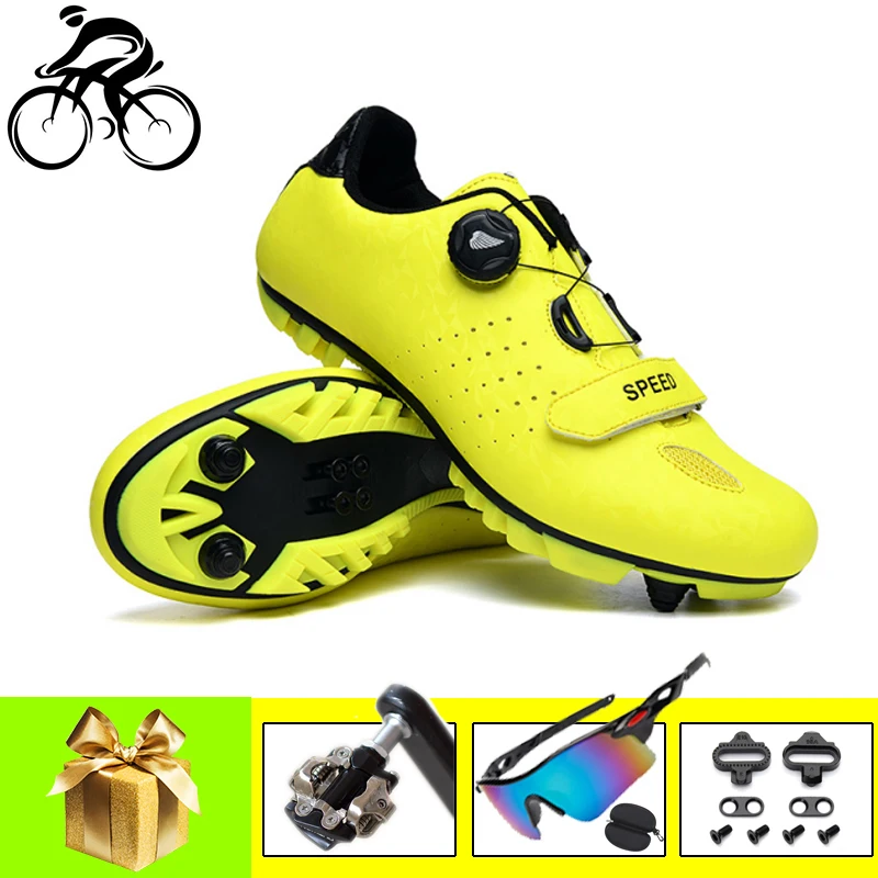 

Bicycle Shoes Mtb Cycling Shoes Add Mtb Pedals Men Self-Locking Racing Bike Shoes Sapatilha Ciclismo Women Men Cycling Sneakers