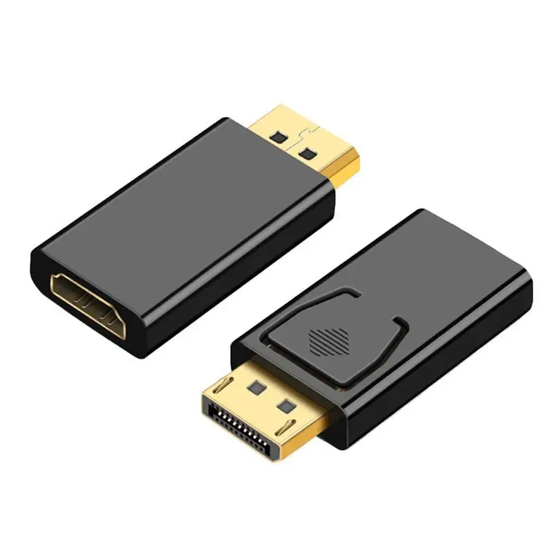 

2 PCS Display Port Male to Video Female Adapter Video Signal Converter Supply