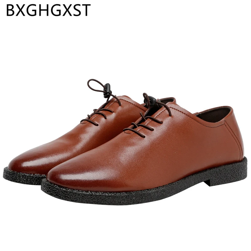 

office shoes men classic brown dress italian luxury mens shoes genuine leather Coiffeur formal shoes for men Business ayakkabi