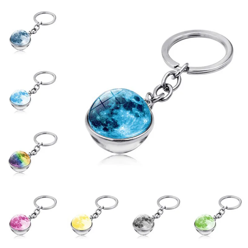 Брелок для ключей Galaxy Nebula ювелирное изделие серебряного цвета с изображением