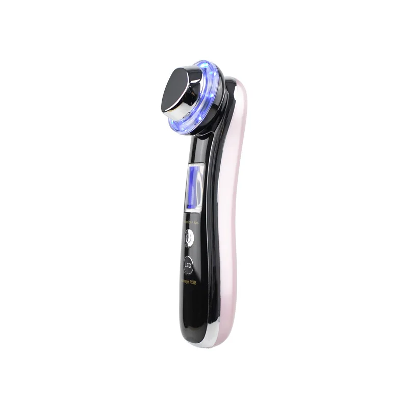 Ультразвуковой ионный инструмент для лица светодиодный Вибрационный красоты