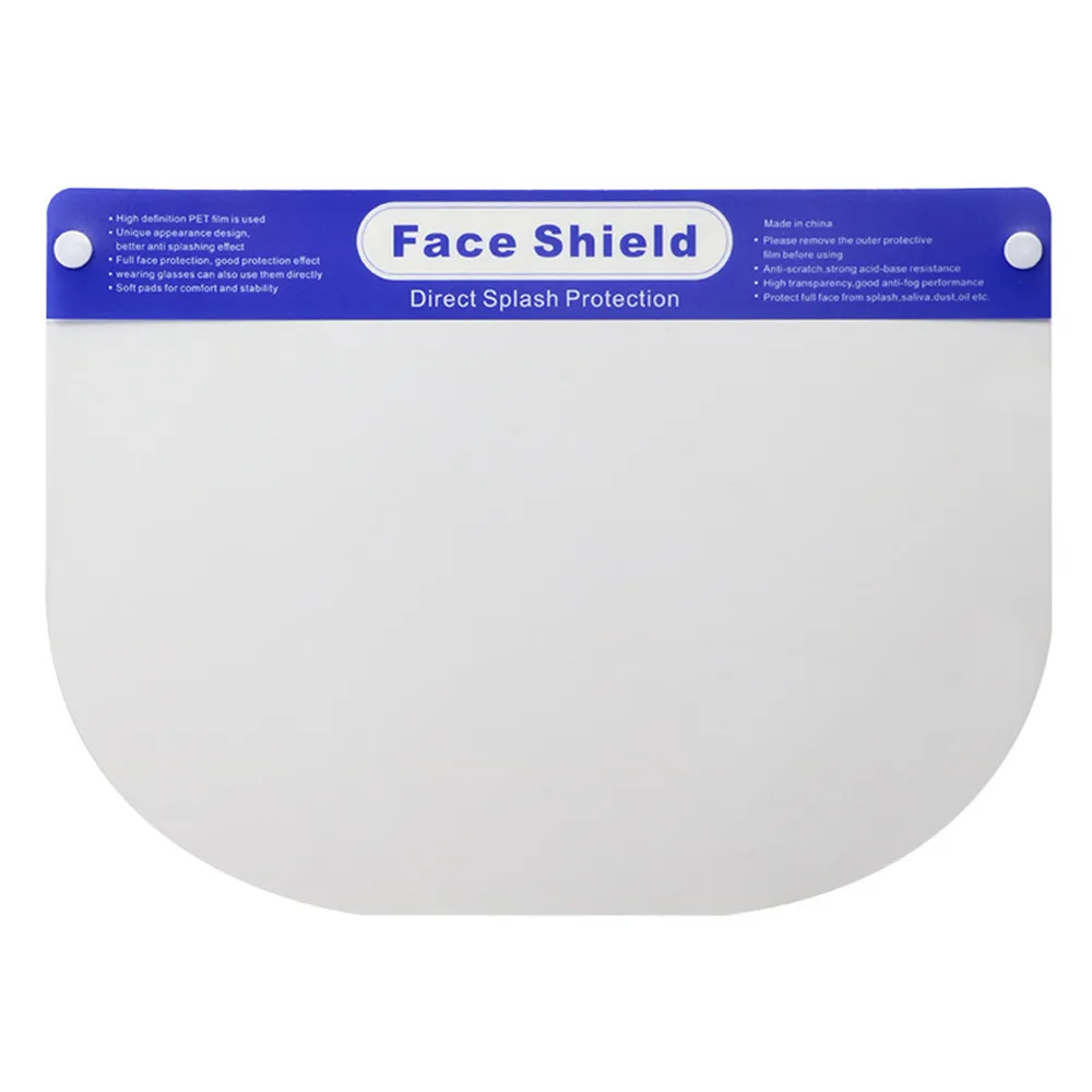 

Adjustable Transparent Face Shield Splash-proof Ultra-light Full Face Anti-Fog Anti-Droplets Hat Face Shield Dropshipping