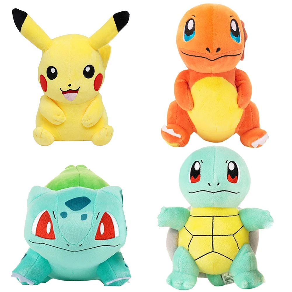 Чармандер Сквиртл Pikachued Бульбазавр Jigglypuff Lapras Иви аниме покемон мягкие игрушки