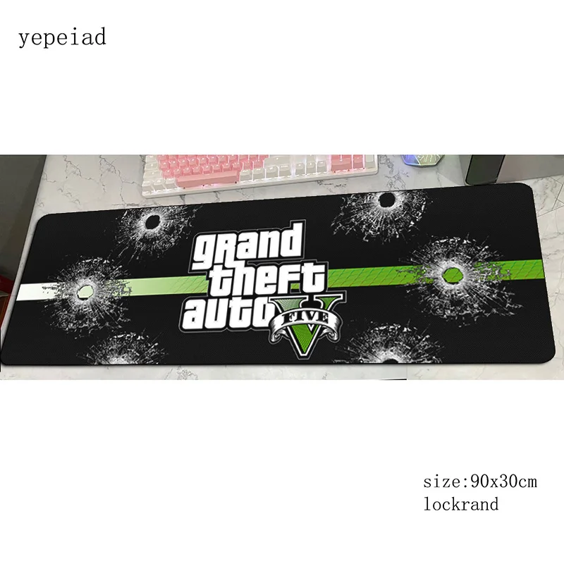 Коврик для мыши gta 5 игровой коврик 900x300x4 мм эстетический Настольный notbook