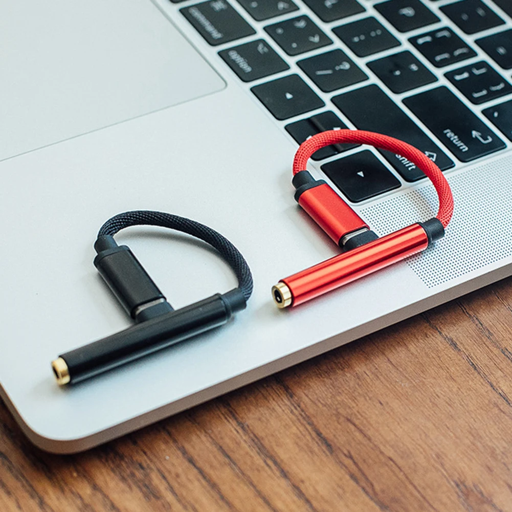 Алюминий наушники из сплава адаптер 90 градусов USB кабель с нейлоновой оплеткой