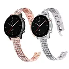 Браслет женский со стразами для Huami Amazfit GTR 2, ювелирный браслет для Amazfit Stratos 3 GTS 2e Bip S, 20 мм 22 мм