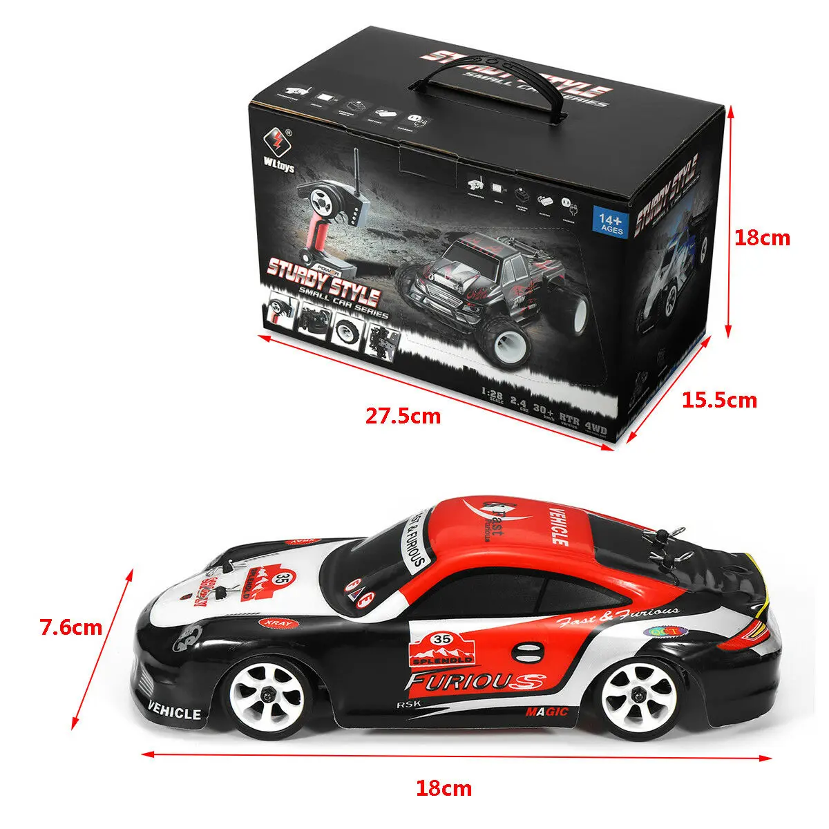 Wltoys K969 1/28 2 4G 4WD Высокое качество Матовый Мини RC автомобиль Дрифт 30 км/ч игрушка на