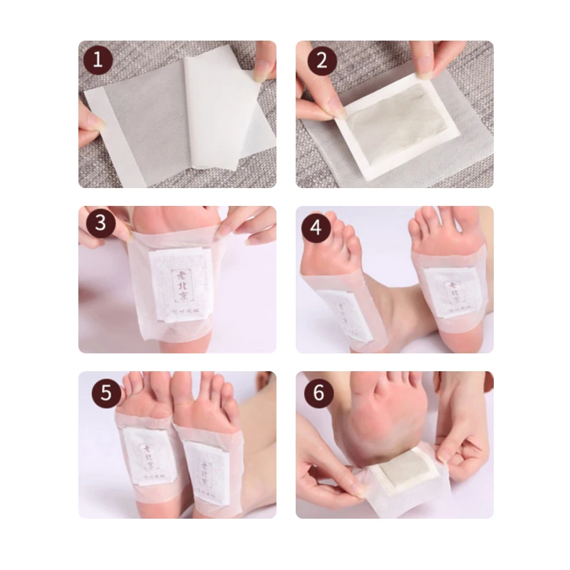 

2/6/10/16Pcs Old Peking wormwood Foot Patch Foot Detox Treat Insomnia Body Relax Pad Feet Toxins Patch Improve Blood Circulation