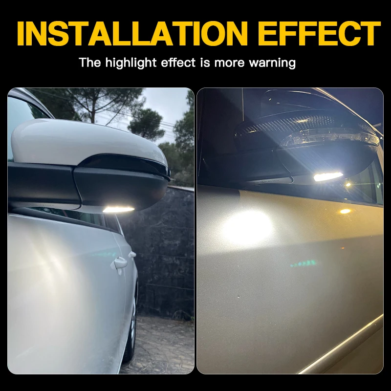 2x Error Free White Led Under Side Mirror Puddle Light for VW Golf 6 MK6 GTI R 2008-2014 Touran 2011-2014 |