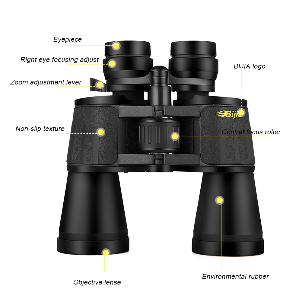 

120X80 HD Powerful Hunting Binoculars 1500M Long Range Folding Mini Telescope BAK4 FMC Optics For Sports Outdoor Camping Travel
