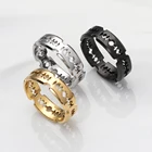 Винтажное кольцо с лезвиями в стиле хип-хоп из нержавеющей стали, модное кольцо в стиле панк-рок, регулируемая бижутерия для мужчин и женщин