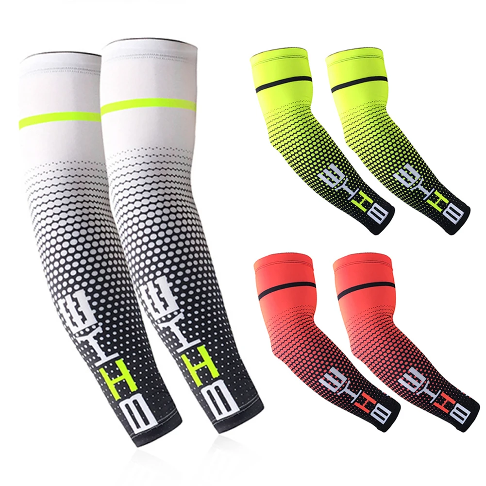

1Pair Cool Men Cycling Running UV Sun Protection Cuff Cover Protective Arm Sleeve Bike Sport Arm Warmers Sleeves