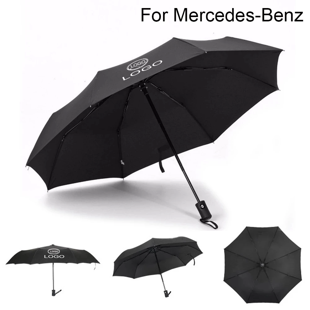 

For Mercedes Benz Logo Windproof Fully Automatic Business Umbrella Wind Resistant Folding Travel Umbrella Sunshade Paraguas New