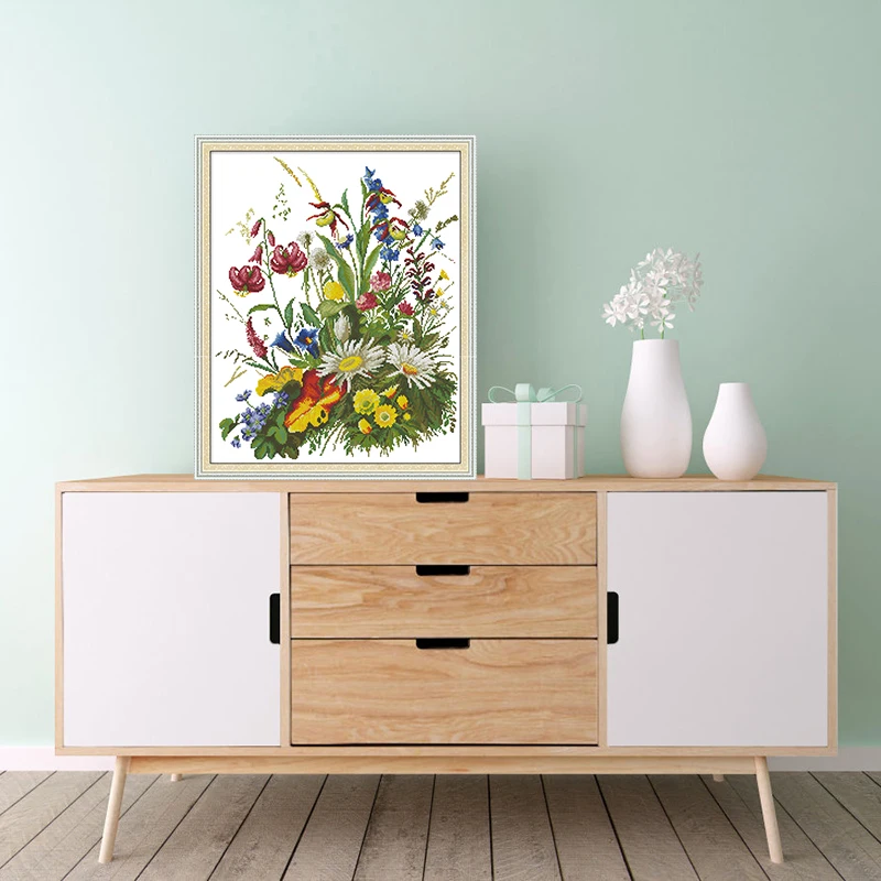 Набор для вышивки крестиком Joy Sunday набор рукоделия из цветов дикой природы 11 и 14CT