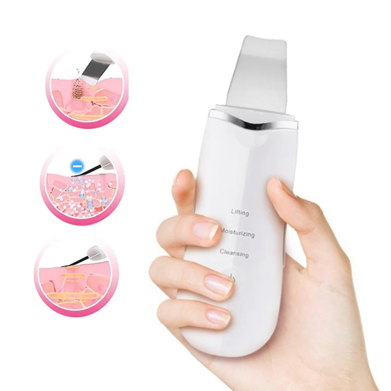 Ультразвуковой скруббер для лица Глубокая очистка вибрационное удаление черных