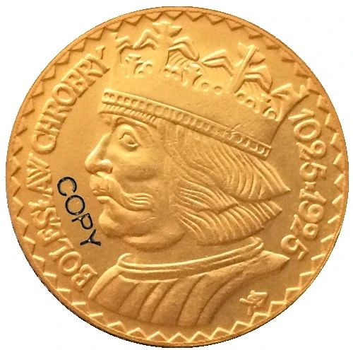 24-K Позолоченные 1925 20 Zlotych Польша копия монет | Дом и сад