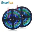 RGB-ленсветильник Светодиодная гибкая, 12 В, WS2811, 5050, с управлением IC, 3 светодиода