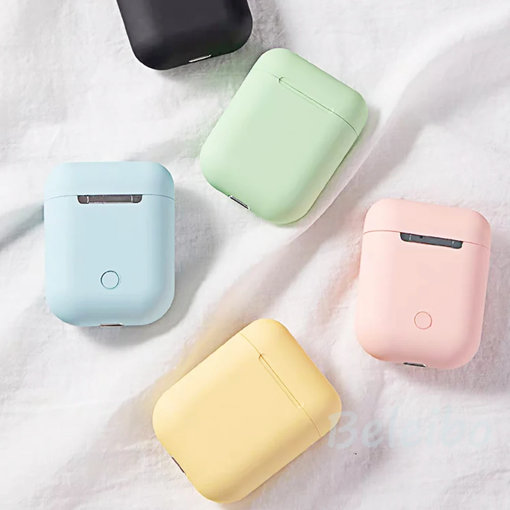 Оригинальные Macaron i12 TWS беспроводные наушники Bluetooth 5,0 наушники 12 сенсорные настоящие стерео наушники для андроида спортивные наушники для телефона