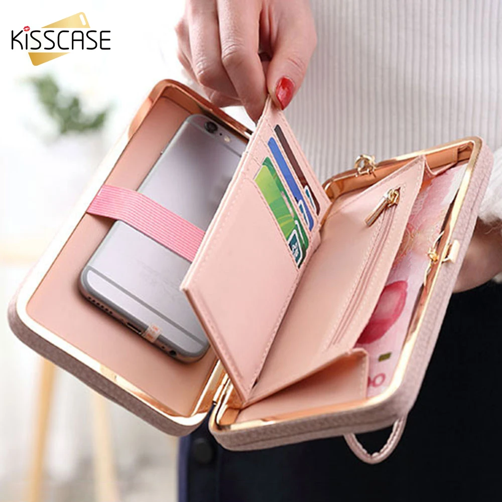 KISSCASE кожаный чехол кошелек сумка для телефона iPhone 11 Pro huawei элегантный бантик