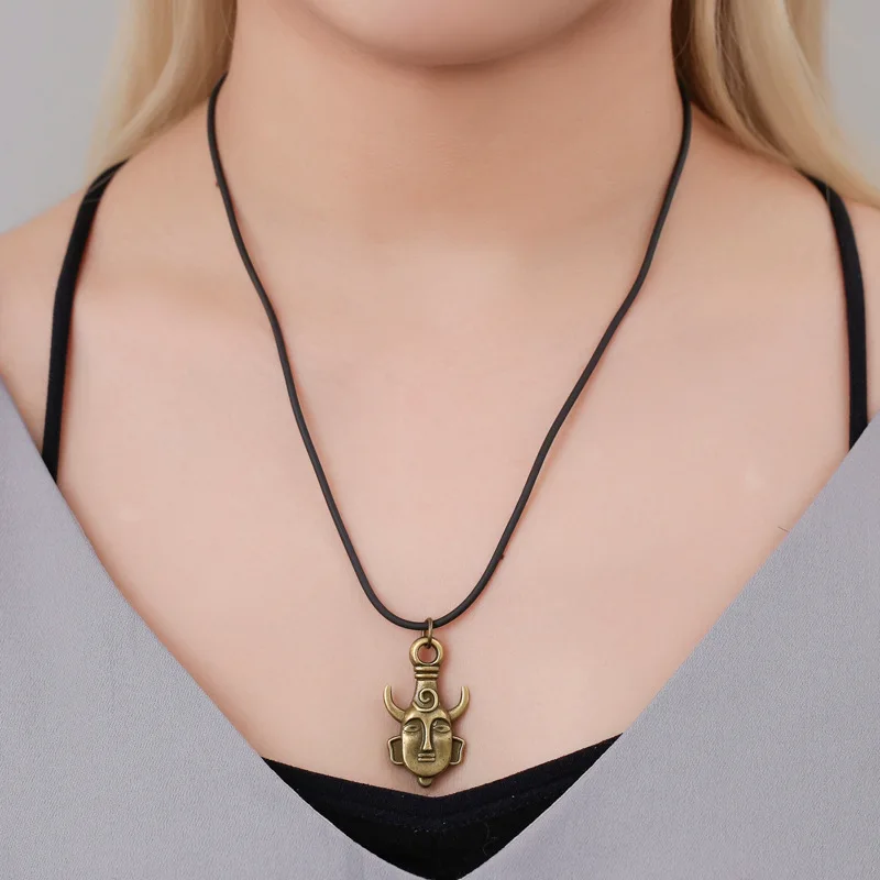 Supernatural Dean Necklaces Leather Rope Pendant Chain Necklace Winchester Jensen Ackles Amulet Vintage Jewelry | Украшения и