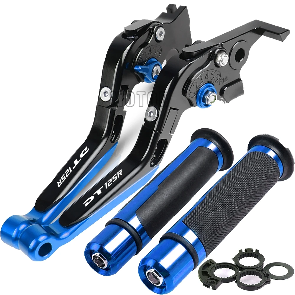 For Yamaha DT125R DT 125R 2000 2001 2002 2003 2004 Motorcycle Extendable Brake Clutch Levers Handlebar Hand Grips Accessories | Автомобили
