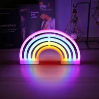 led neon light sign colorful rainbow neon sign lamp for room home party wedding decoration christmas birthday gift night lamp