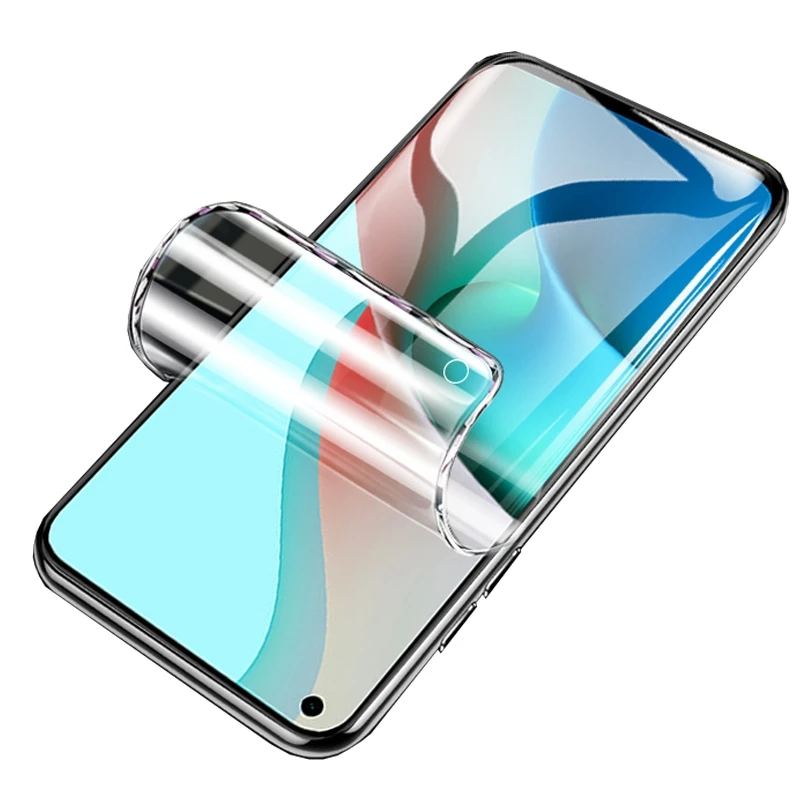 

4PCS Hydrogel Film Screen Protector For Xiaomi Redmi Note 10 Pro 7 8 9 Pro 9A Full Cover Screen Protector For POCO F3 M3 X3 Pro