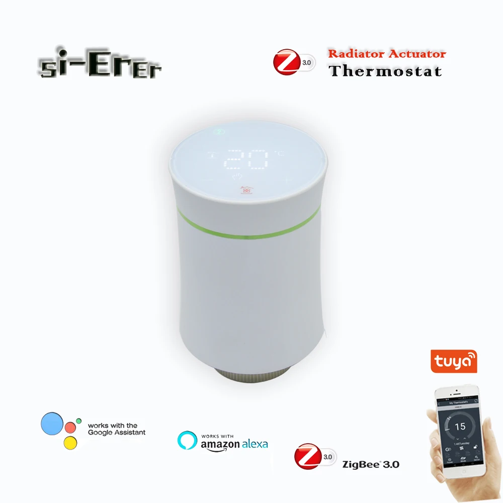 

Термостат радиатора Tuya Zigbee, Wi-Fi, умный, работает с Alexa Google home