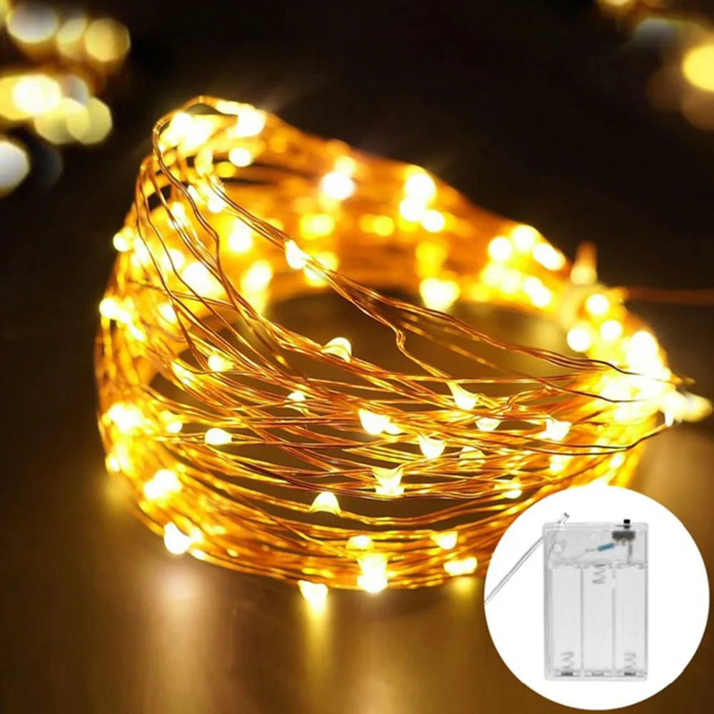 

Outdoor Camping Light Led String Light 5M / 10M Copper Wire Starry Fairy Lights for Christmas Wedding Party Decoration