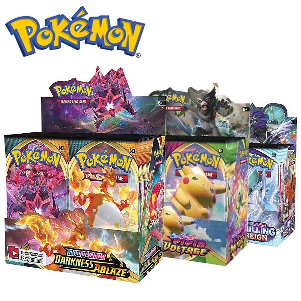 2021 новейшие карты Pokemon 360 шт. Покемон TCG меч и щит Fusion Strike Booster Box торговая карта игра