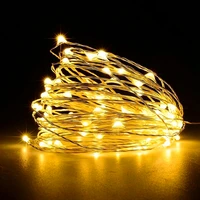 1235m10m 100led starry copper wire string lights fairy string led lights button battery operated for diy wedding festivals