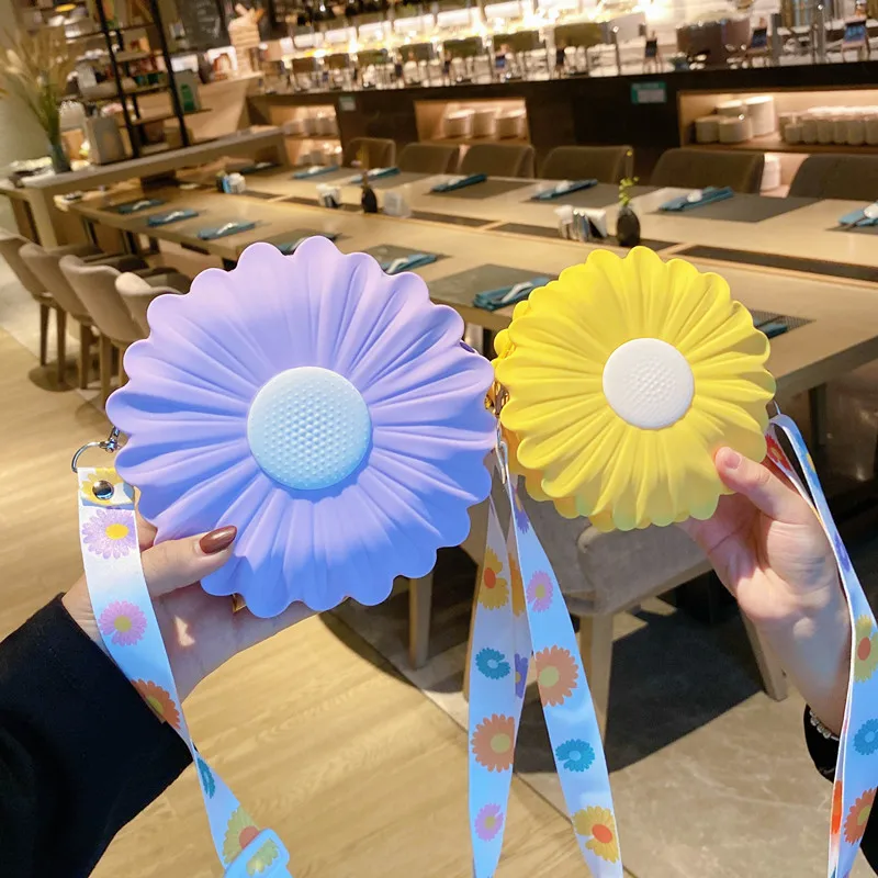 

Женские кошельки и сумки, Сумки милый силикагель Подсолнух сумки через плечо для девочек маленький мешок для монет кошелек для младенцев