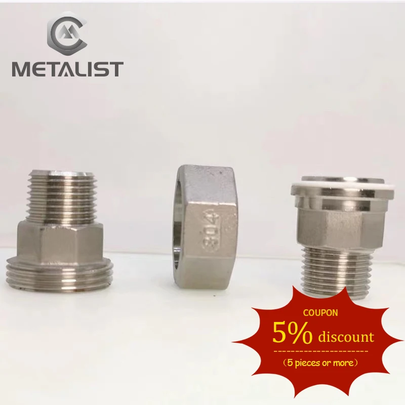 Металлическая DN15 Мужская и BSP-резьба SS304 соединительная муфта под напряжением