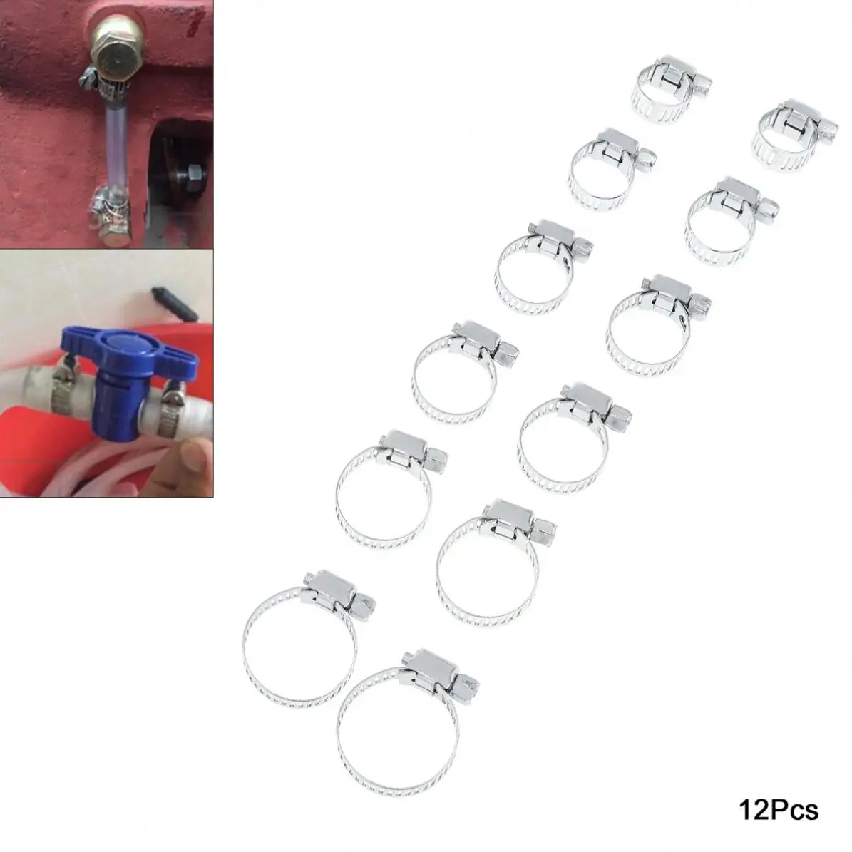 12 шт мульти Размеры 13 мм 29 Нержавеющая сталь обруч зажим для крепления хомута