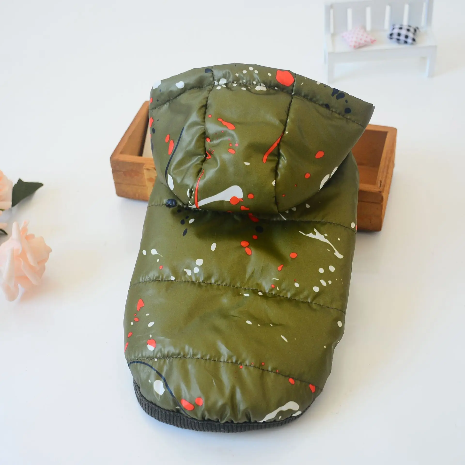 Осенне зимние теплые пальто с хлопковой подкладкой для собак домашних животных