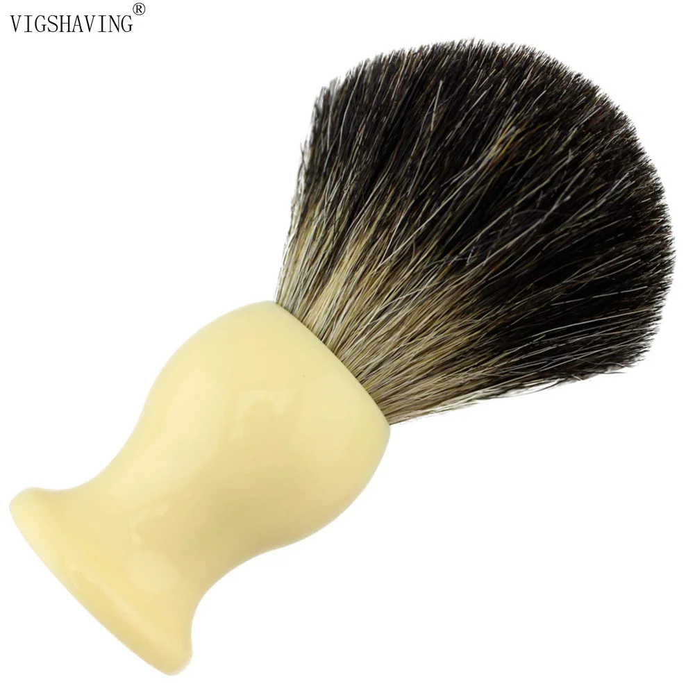 VIGSHAVING Resin Handle Pure Badger Hair Men Shaving Brush | Красота и здоровье