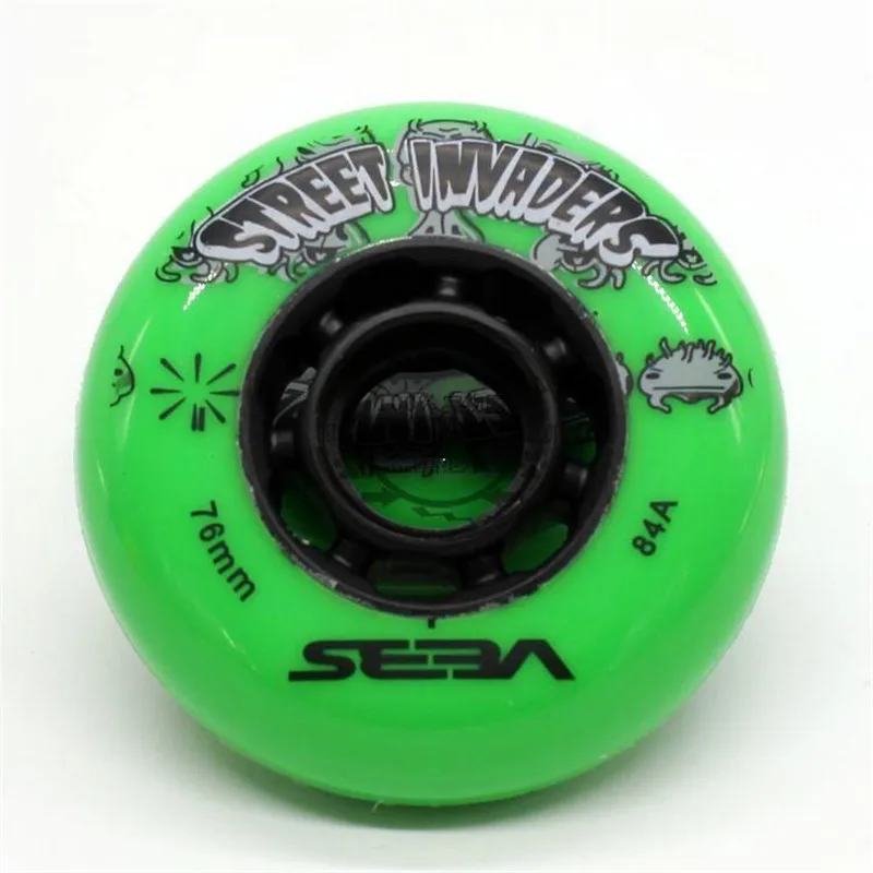 Для SEBA 84A STREET INVADER 85A Professional FSK Wheel Blue Yellow Green 72 мм 76 80 | Спорт и развлечения