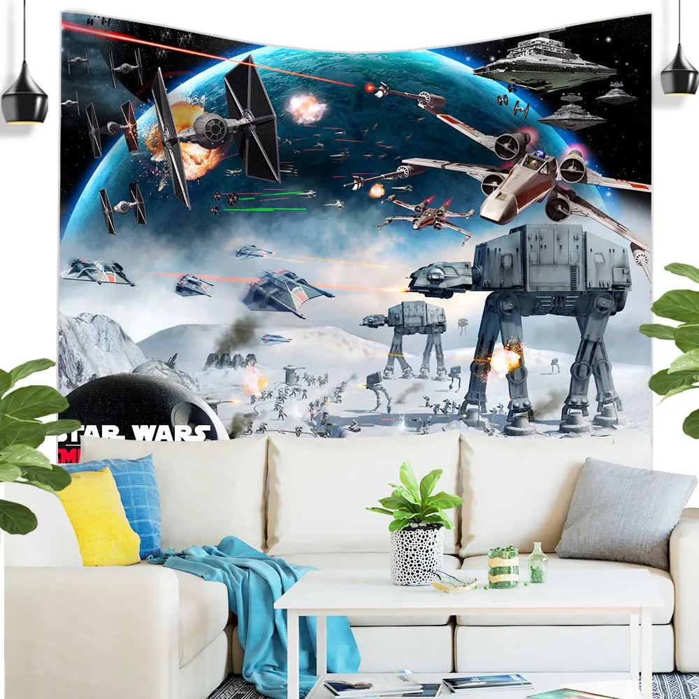 Настенный декор DISNEY украшение для комнаты из Звездных войн Гобелен научная