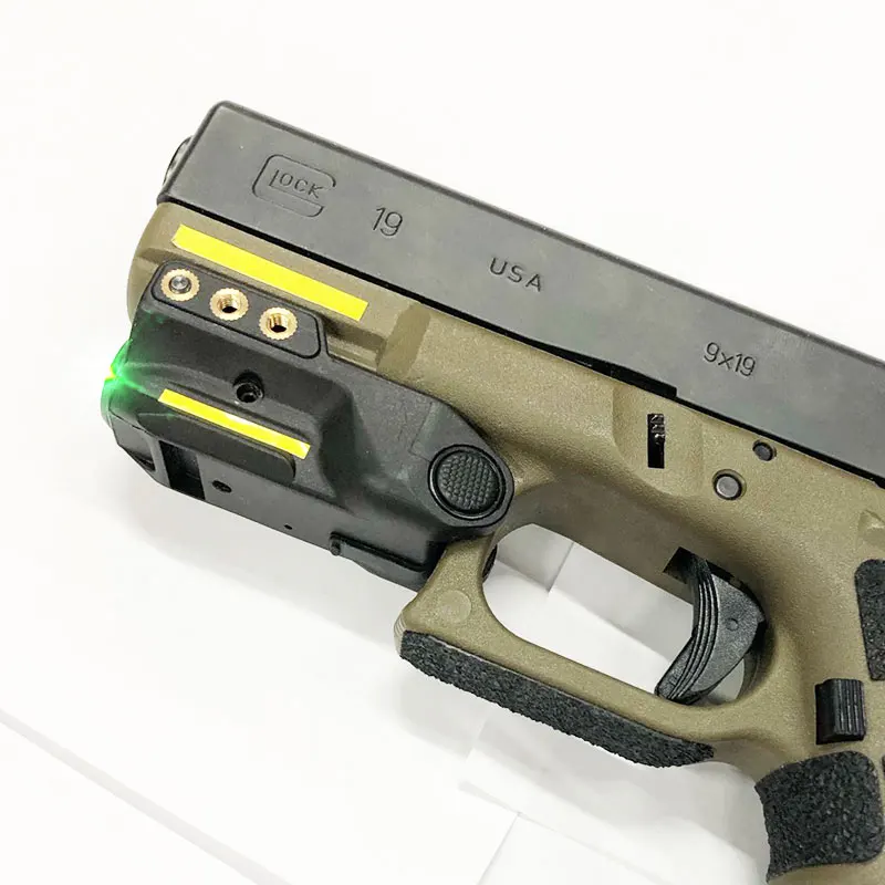 

Drop shipping Smart Sensor Switch mira laser para pistola Rechargeable Self Defense Glock laser Green